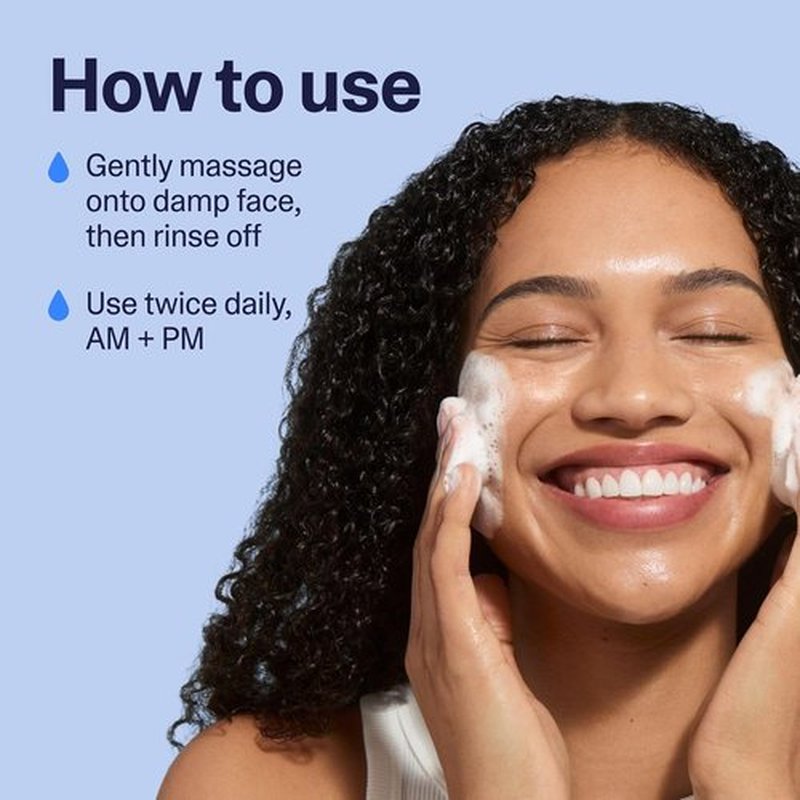 Curology Hydro+ Foaming Gel Cleanser - Gentle Hydrating Face Wash for Sensitive Skin | 5 fl oz