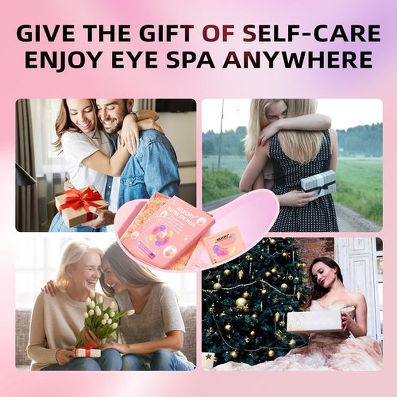 AILEORY Under Eye Patches (24 Pairs) - Tri-color Glitter Eye Gel Pads for Dark Circles, Puffy Eyes, Under eye Bags, Wrinkles | Natural Collagen Under Eye Mask Patches, Easter Basket Stuffers