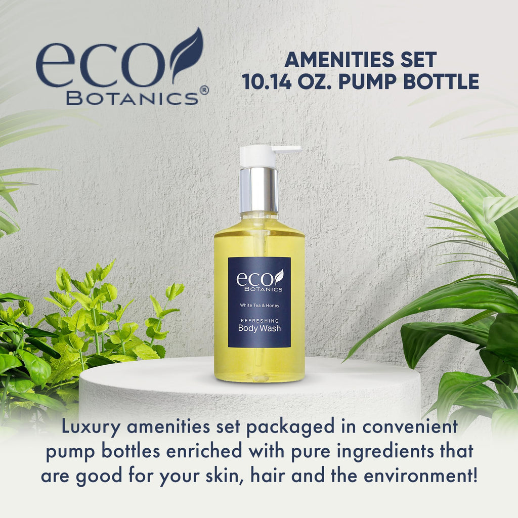 Terra Pure Eco Botanics Body Wash, Retail Size Hotel Amenities, 10.14 oz. (Single)