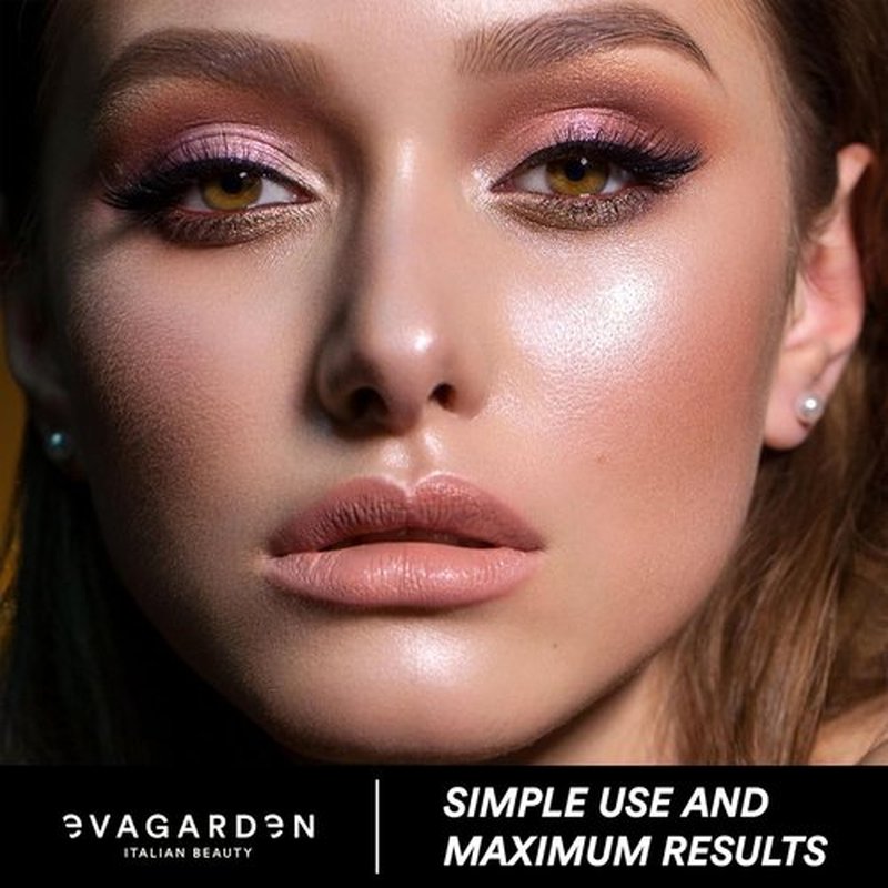 EVAGARDEN Ultra Lasting Lipstick - Moisturizing Gloss for Long Wear - 711 Dark Nude - 0.13 oz