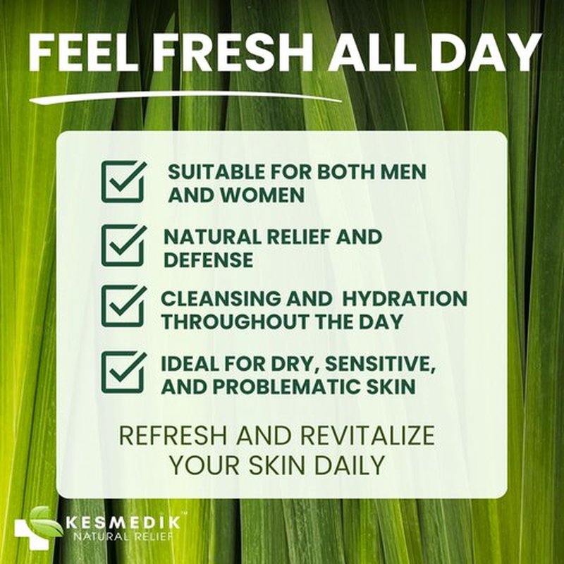 KESMEDIK Tea Tree Lemongrass Body Wash MaxTherapy, Itchy Skin Relief, Antifungal Defense, Fights Body Odor, Soothes Jock Itch & Athlete's Foot, Intimate Wash, Men & Women, 2-Pack, Limited Edition