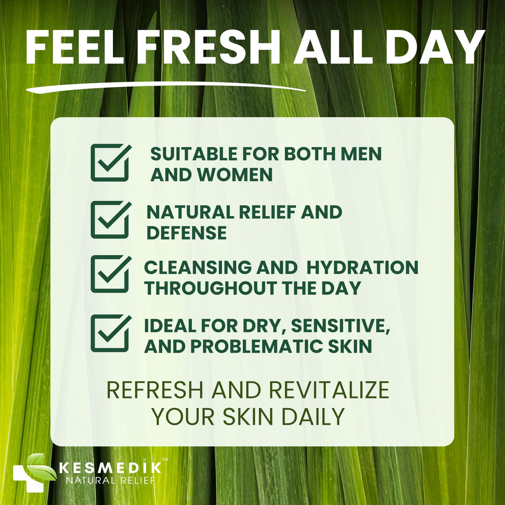 KESMEDIK Tea Tree Lemongrass Body Wash MaxTherapy, Itchy Skin Relief, Antifungal Defense, Fights Body Odor, Soothes Jock Itch & Athlete's Foot, Intimate Wash, Men & Women, 2-Pack, Limited Edition