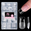 UNA GELLA Square Gel Nail Tips 15 Sizes Medium Square Press on Nails Pre Etched 300pcs Soft Gel Fake Nails Full Cover For Nail Extension Home DIY Nail Salon for Women