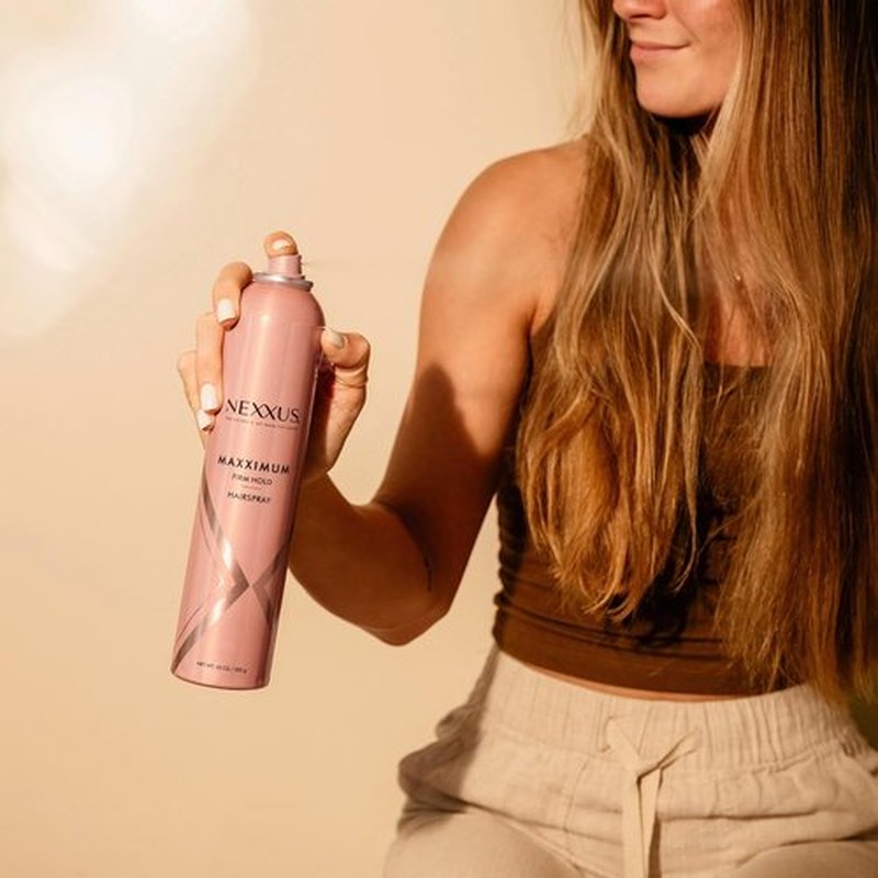 Nexxus Maxximum Finish Firm Hold Hairspray - 10 oz | STYLEPROTECT Technology for Ultimate Control