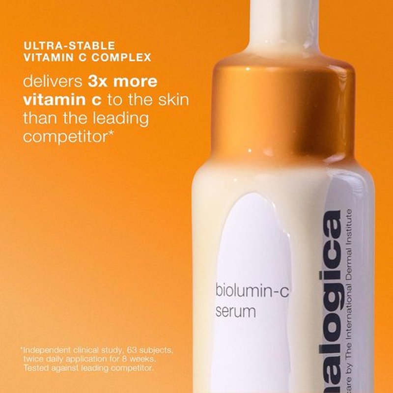 Dermalogica Biolumin-C Serum | Vitamin C Dark Spot Treatment with Peptide & AHA - Brightens & Exfoliates Skin