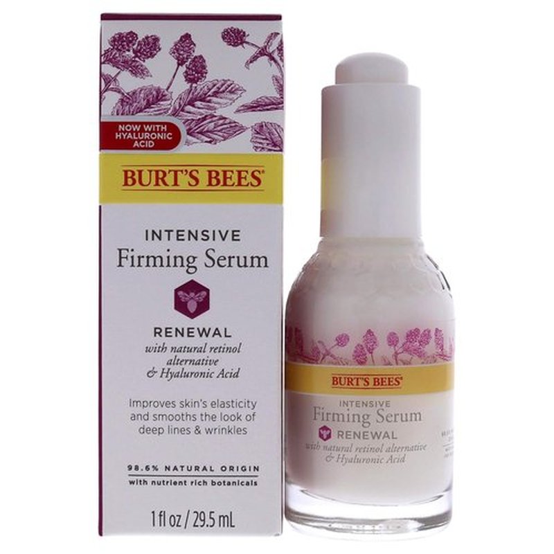 Burt's Bees Renewal Intensive Firming Serum - Natural Bakuchiol Retinol Alternative | 1 oz