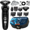 MANECODE® Electric Razor for Men - Shaver with Floating 8 Contouring Technology® and IQ Cleaning Sensor® (Travel Case)