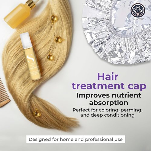 Alfaparf SOS Reconstruction Oil - Reparative Treatment for Damaged Hair | 6 Vials Bundle with Conditioning Cap