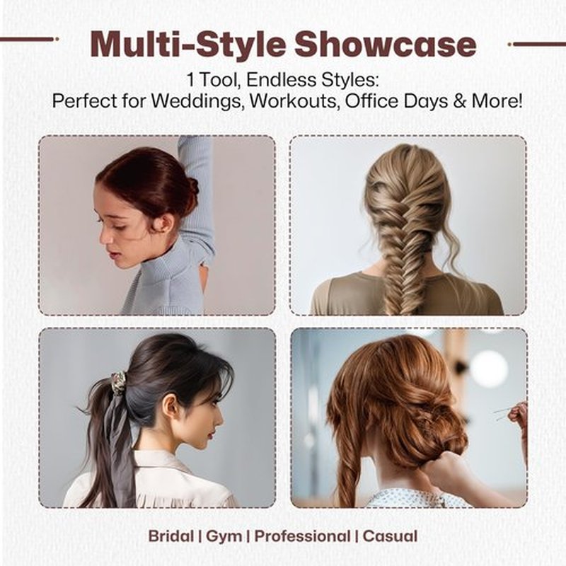 Hair Sponge for Updo | Hair Bumps for VolumeI Insert Maker | Hair Padding Filler Pads & Undetectable Updo Tool | Includes Bobby Pins, U Shape Hair Pin, Comb and Plastic Clips