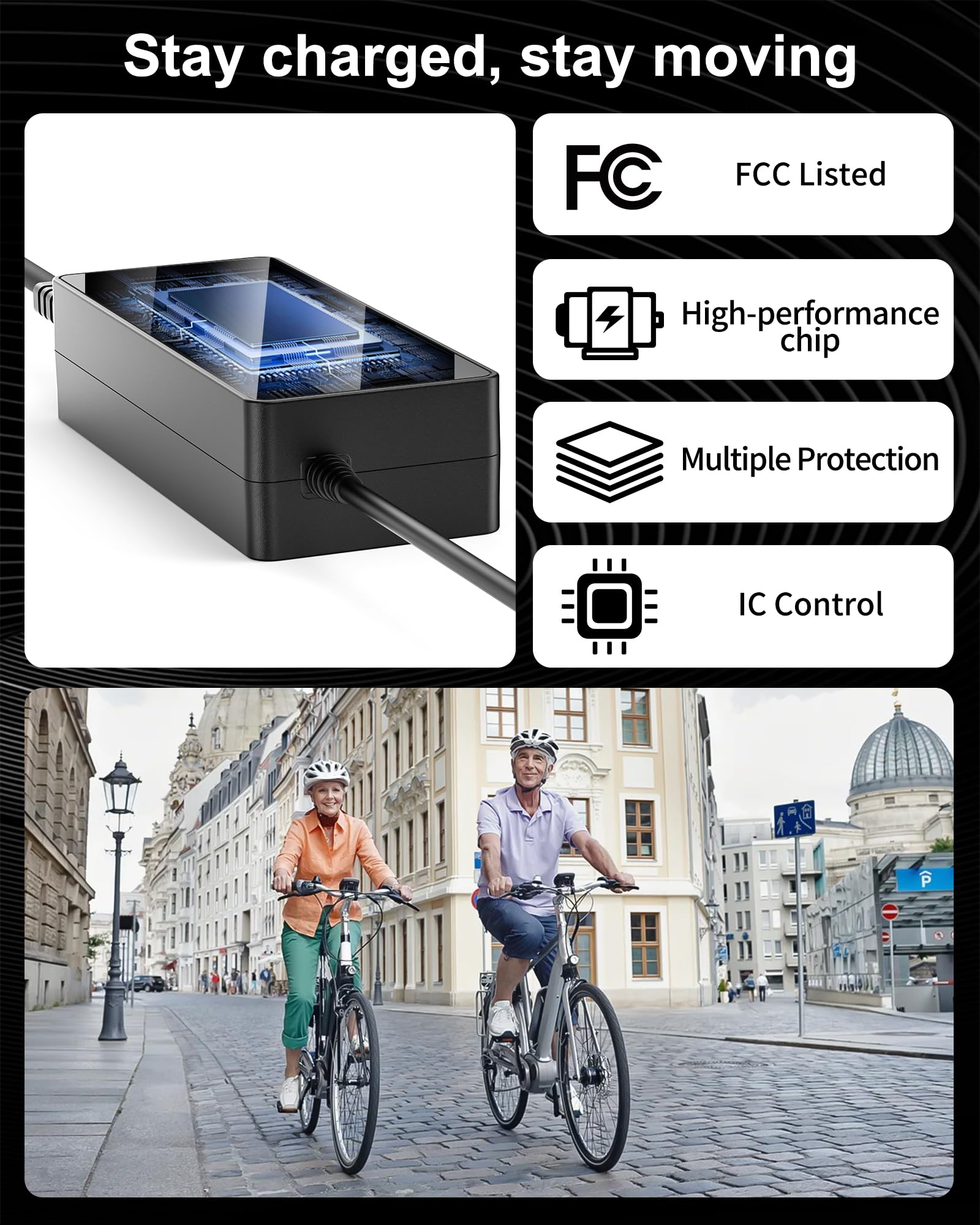 42V 2A Universal Electric Scooter Charger for Segway Razor Gotrax Hiboy