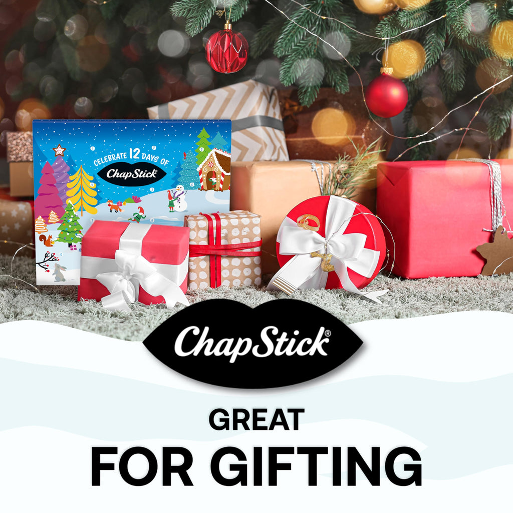 ChapStick 12 Days of Holiday Advent Calendar Lip Balm Gift Set - 0.15 Oz (Pack of 2)