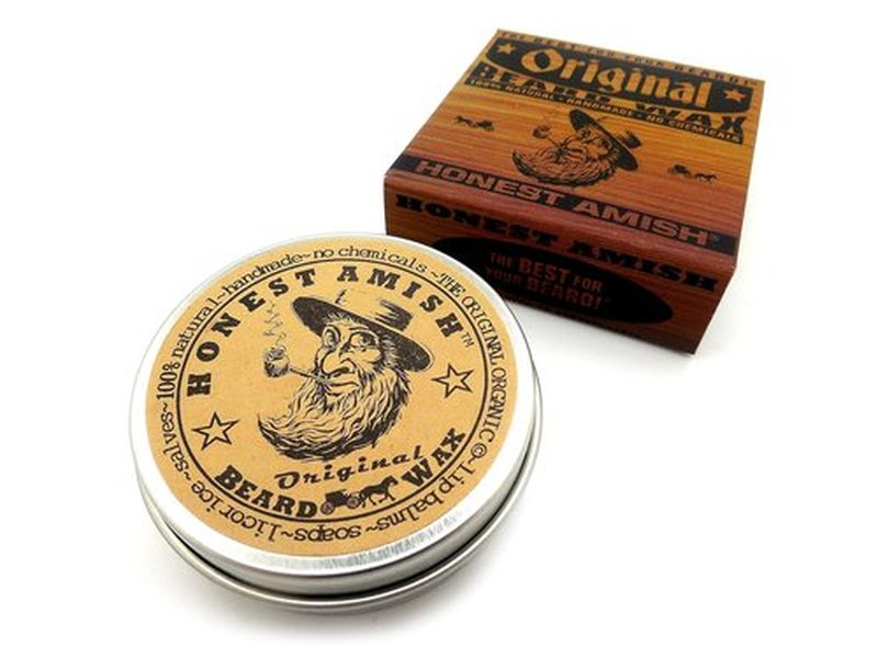 Honest Amish Original Beard Wax - All-Natural & Organic Formula | 2 Ounce Size