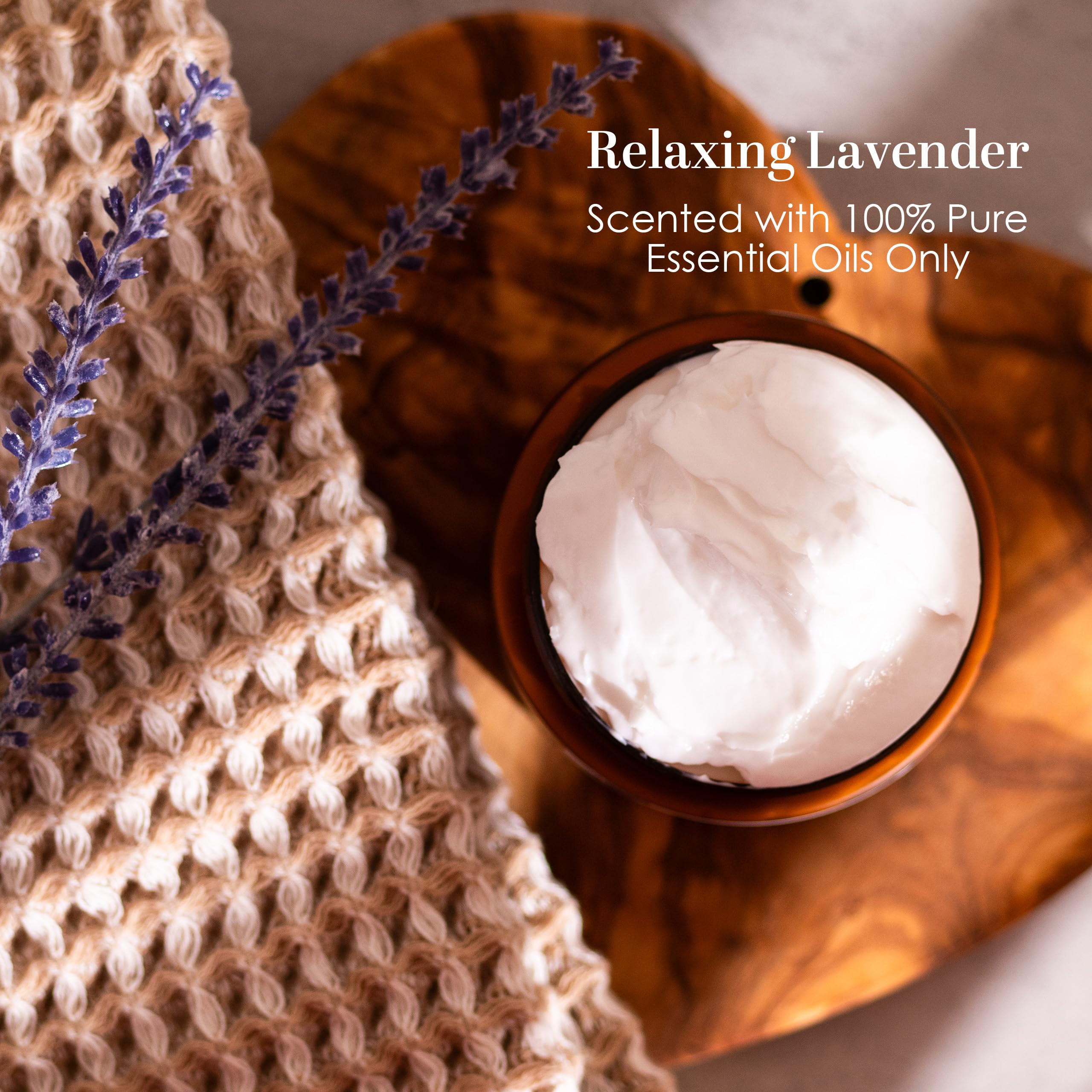 Better Shea Butter Magnesium Cream | Lavender | Relieves Leg Cramps and Muscle Tension | Night Lotion for Pregnancy, Kids and Baby | Handcrafted with Organic Ingredients