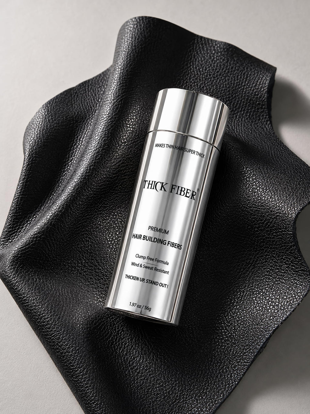 THICK FIBER Hair Fibers for Women & Men with Thinning Hair, (Medium Brown), 56g, Hair Loss Concealer, Covers Bald Spots, Hairline & Sparse Areas, Natural Fuller Looking Hair