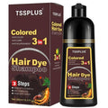 TSSPLUS Instant Hair Color Shampoo - Chestnut Brown Dye for Women & Men, 3 in 1 Herbal Coloring Shampoo (Chestnut Brown)
