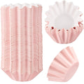 Boao Wax Melt Liners Reusable Leakproof for Any Wax Cubes Waxes Warmer Containers Cups for Scented Candle Plug in Warmers Electric Waxes Melters Burner(Pink,50 Pieces)