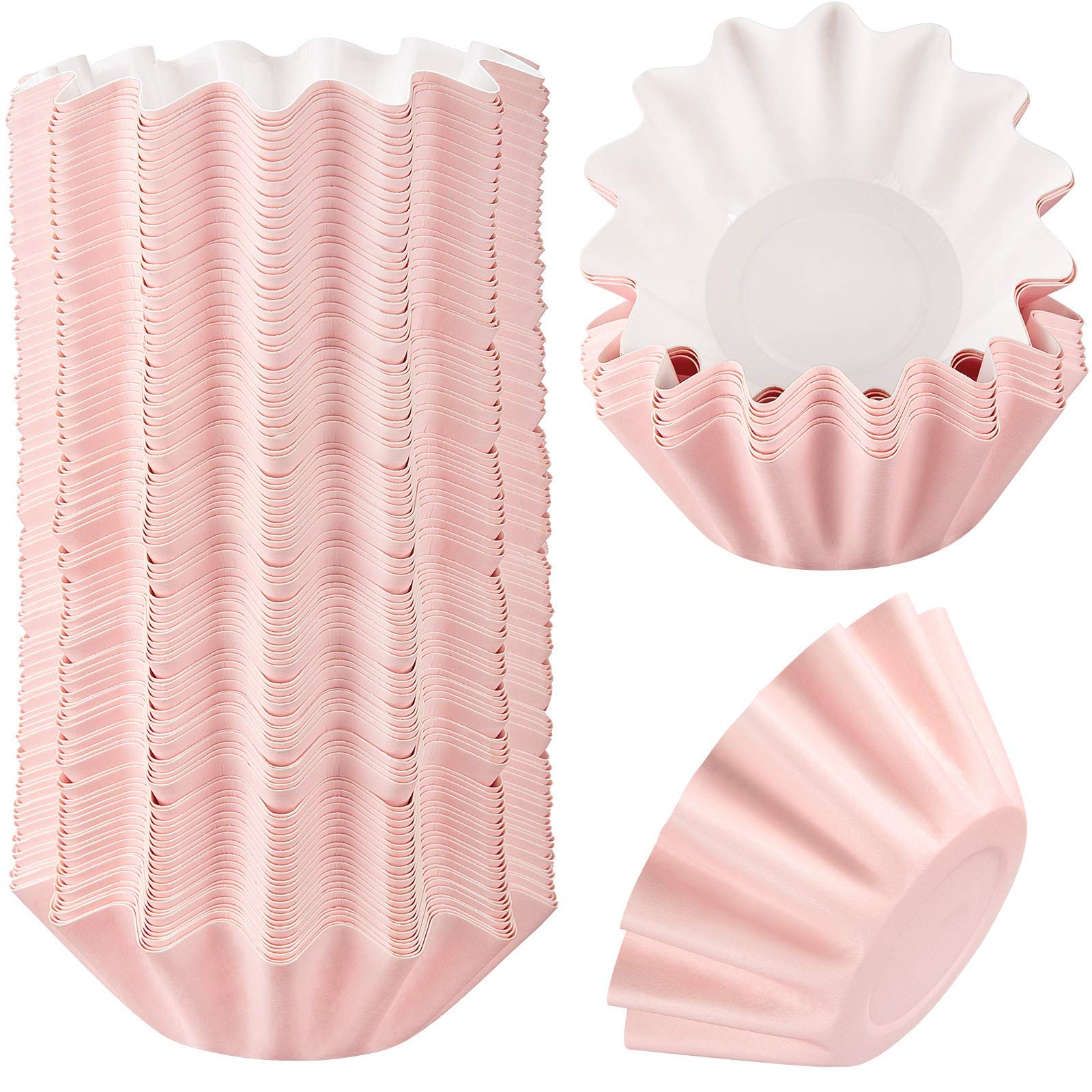 Boao Wax Melt Liners Reusable Leakproof for Any Wax Cubes Waxes Warmer Containers Cups for Scented Candle Plug in Warmers Electric Waxes Melters Burner(Pink,50 Pieces)