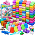 Magic Clay - Air Dry Modeling Clay Set with 84 Colors & Tools | Soft, Ultra-Light for Kids Ages 3+