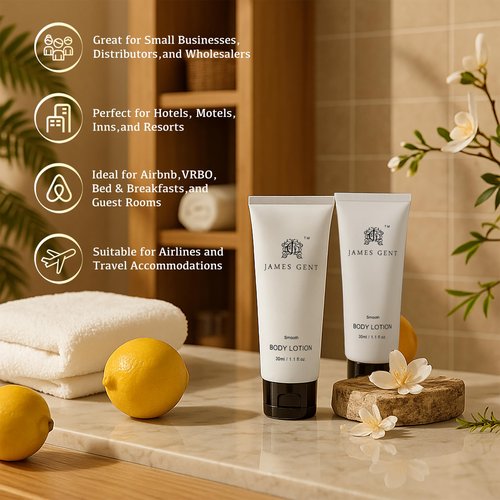 JG JAMES GENT Travel Size Body Lotion Bulk 300 Pack Individually Wrapped Travel Lotion Hotel Size Aloe and Green Tea Extract Infused Hotel Toiletries and Supplies for Guests