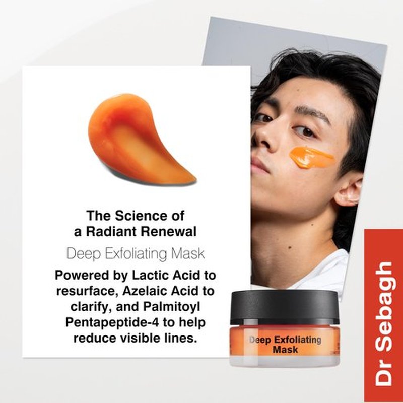 Dr Sebagh - Exfoliating Face Mask [TRAVEL SIZE] - Face Exfoliator for Smooth & Radiant Skin - Exfoliante Facial Clears & Evens Skin Tone - Skin Exfoliator for Skin Cell Boost (0.5 fl.oz.)