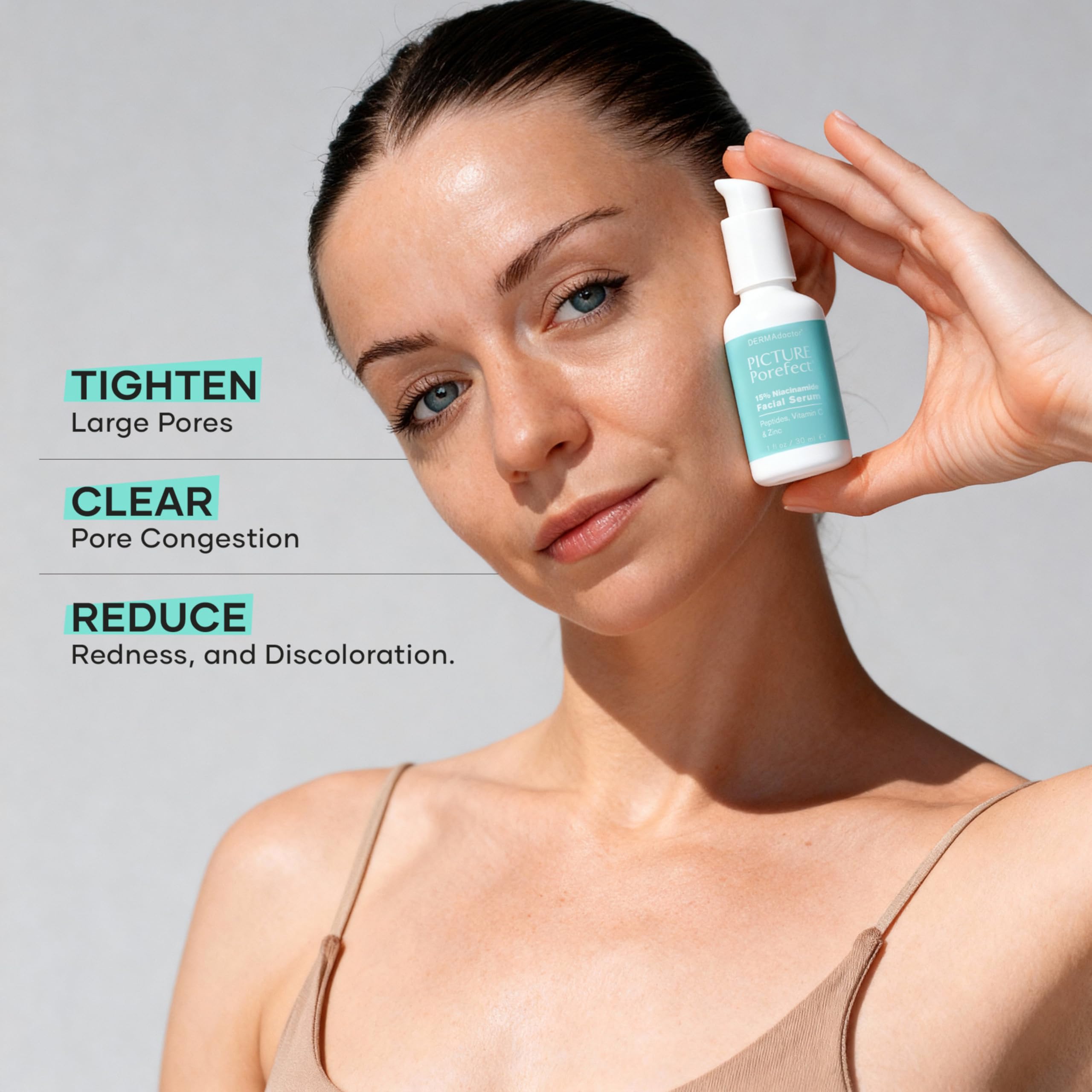 DERMAdoctor Pore Minimizer Niacinamide Serum for Face | Vitamin B3 Niacinamide Oil Control Pore Minimizer for Visible pores, Blackheads, Uneven Skin Tone, Redness, Oily Skin - Dermatologist Formulated