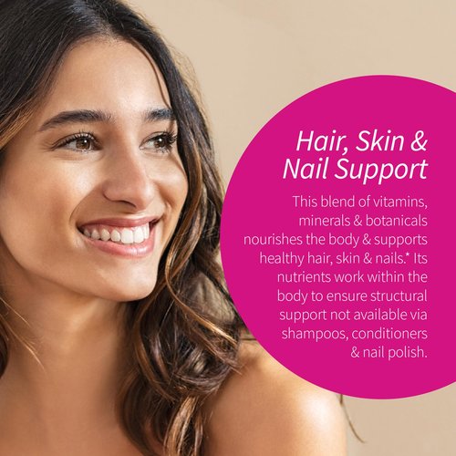 Applied Nutrition Longer Stronger Hair & Nails - 60 Liquid Soft-Gels - Biotin, Silica & Collagen - 30 Servings