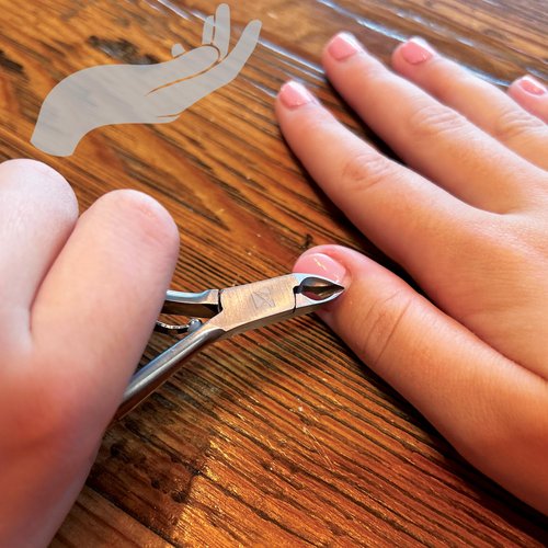 ClipperPro® Stainless Steel Cuticle Nippers - Cuticle Clippers for Nail Care Pedicure Manicure Nail Tools - Full Jaw Cuticle Remover Tool Nail Care, High Precision Blade, Easy Grip