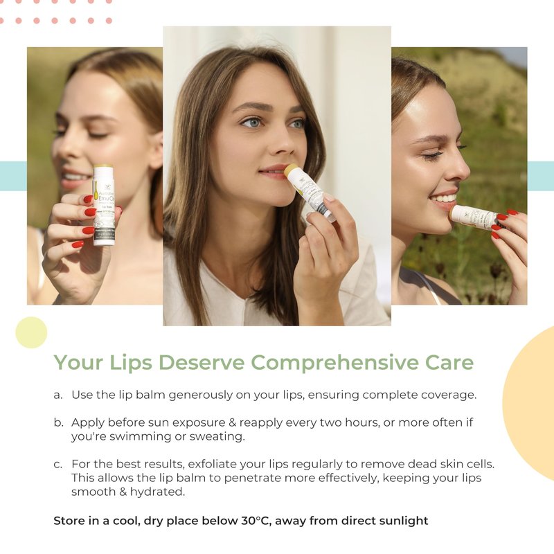 YNN Emu Oil Moisturizing Lip Balm with Extreme SPF50+ Sun Protection - 4-Hour Water Resistant, Fortified with Vitamin E, Amino Acids & Omega 3, 6 & 9 - Y-Not Natural, 15g Stick - 2 Pack
