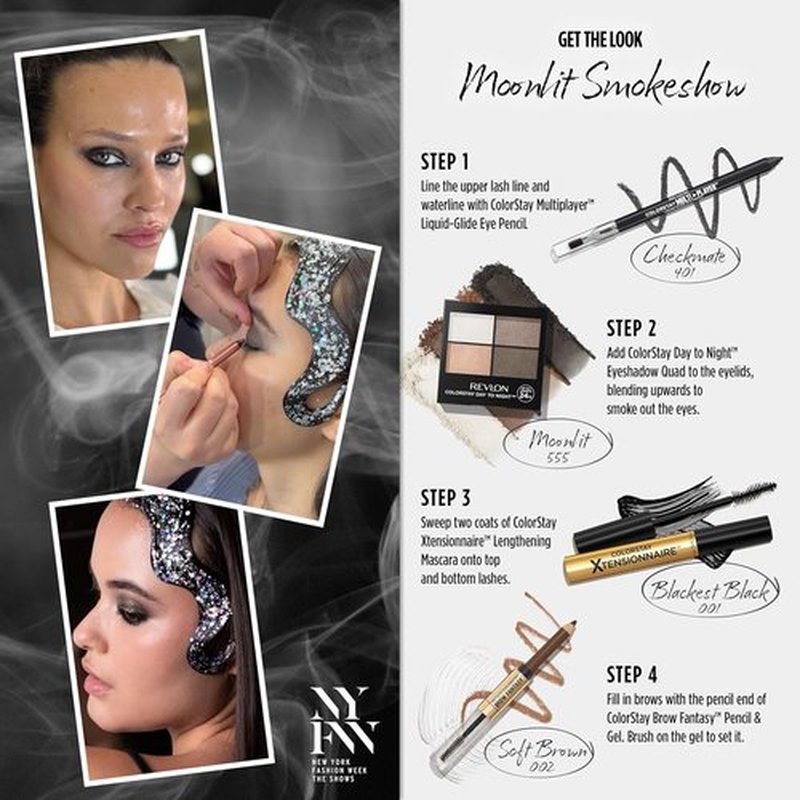 Revlon ColorStay Brow Fantasy - All-In-One Eyebrow Powder Pencil & Shaping Gel | 16HR Smudge-Proof, Dark Brown