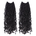 Toyotress Yanky Twist Crochet Hair - 12 Inch 2 Packs (30 Strands/Pcs) Fluffy Spring Mini Twist Short Bob Passion Twist, Natural Black Pre-Looped Crochet Braids Braiding Hair (12 Inch, 1B-2P)