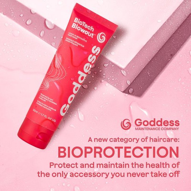 Goddess Maintenance Biotech Blowout Leave-In Hair Mask - 1.7 Fl Oz | Heat Protectant & Frizz Control