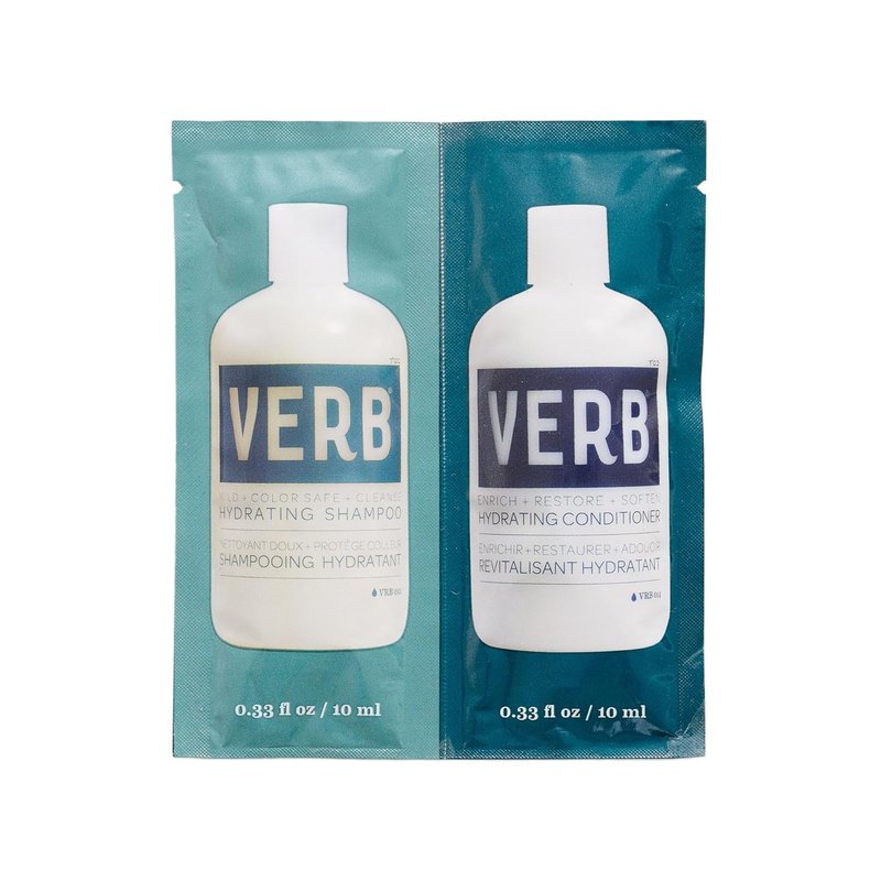 Verb Hydrating Shampoo & Conditioner Duo - Nourishing Formula for Soft, Healthy Hair | 10ml Packette