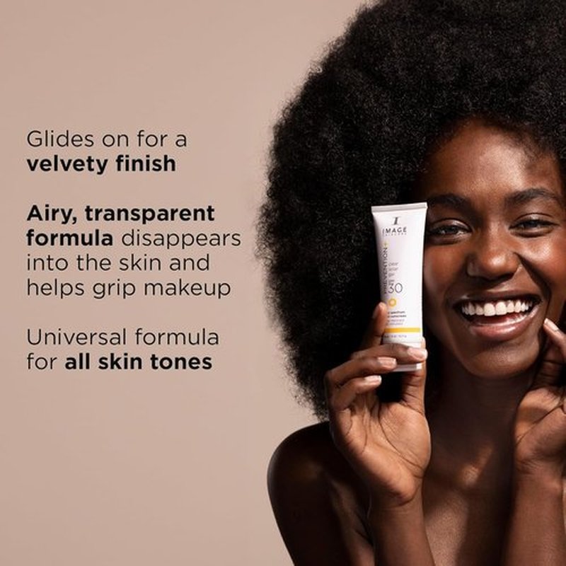 IMAGE Skincare Clear Solar Gel SPF 30 Sunscreen - Broad Spectrum, Weightless Finish, Travel Size 1.5 oz