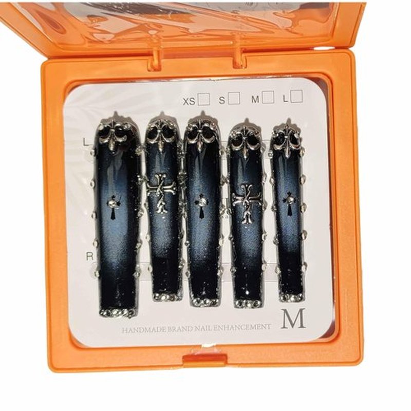 Handmade Extra Long Handmade Extra Long Press On Nails Square，10pcs 3d Handmade Press On Nails With Halloween Style Designs Suitable For Weddings, Parties, Festivals For Girls And Women