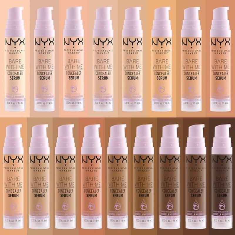 NYX PROFESSIONAL MAKEUP Bare With Me Concealer Serum - 24Hr Hydration Concealer in Tan