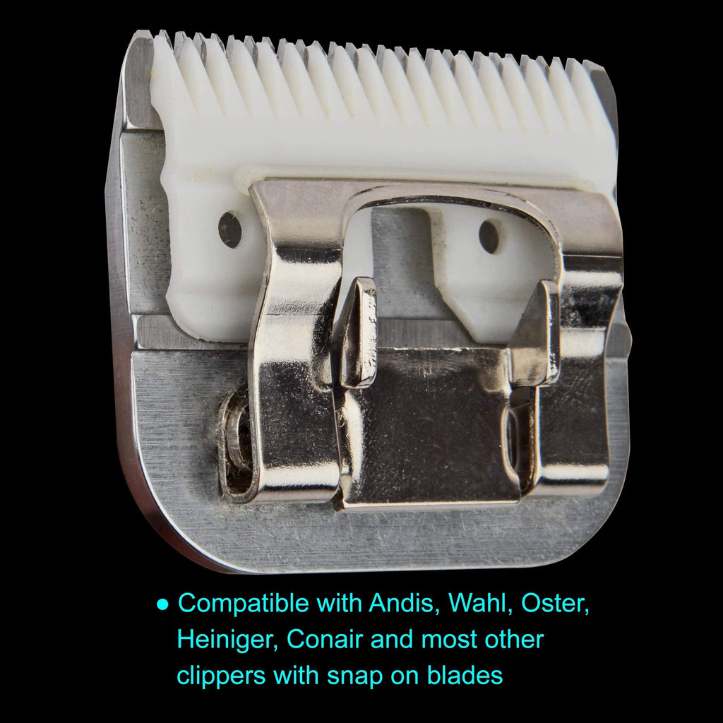 FURZONE Detachable Ceramic Blade - Size 4F Blade 3/8", Made of High-Tech Ceramic Materials, Compatible with Most Andis, Oster, Wahl A5 Clippers