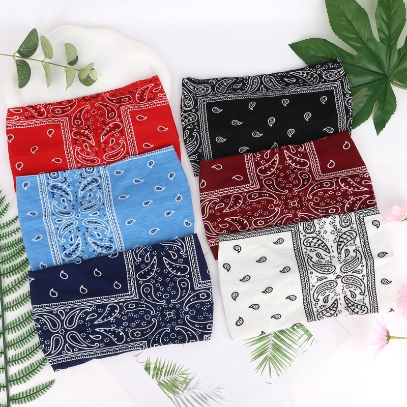YARIEW Boho Headbands for Women Wide Bandana Headbands Stretch Knotted Headband Elastic Head Bands Women's Hair Band Non-Slip Yoga Workout Head Wraps Hair Accessories for Women