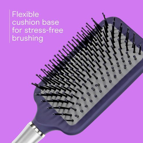 Conair Totally Smooth Ultra Paddle Brush - Wide Detangling Hair Brush for Thick Hair, Flexible Cushion Base