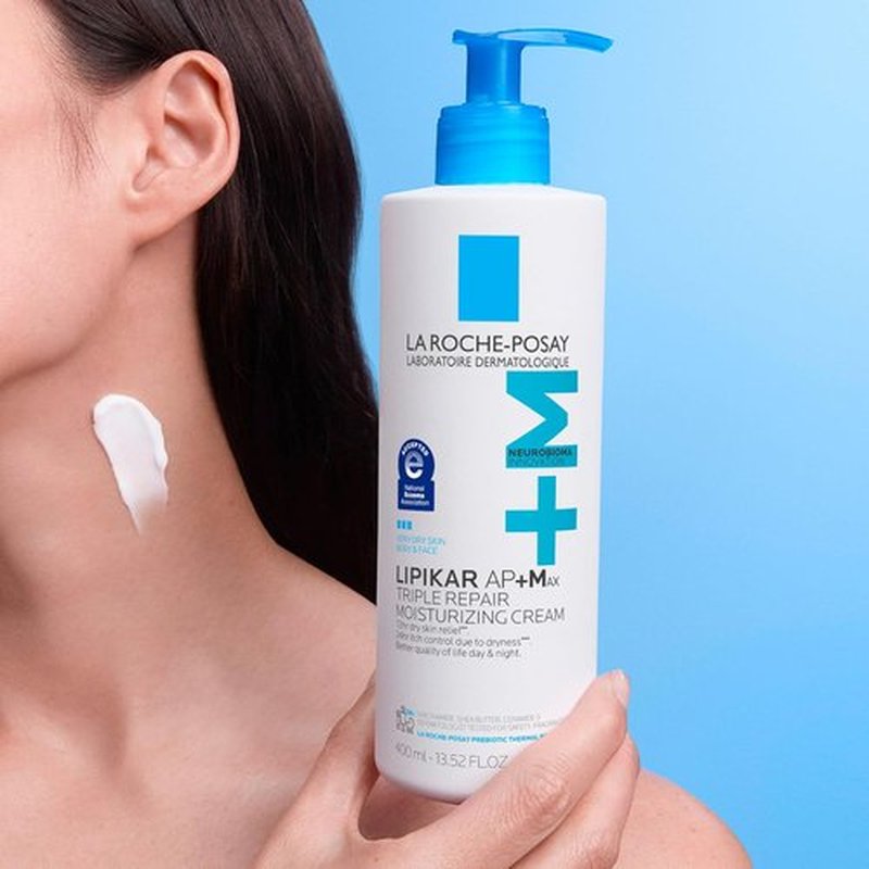 La Roche-Posay Lipikar AP+MAX Body Cream - Triple Repair Moisturizer for Dry Skin with Shea Butter & Niacinamide | Gentle Lotion for Sensitive Skin