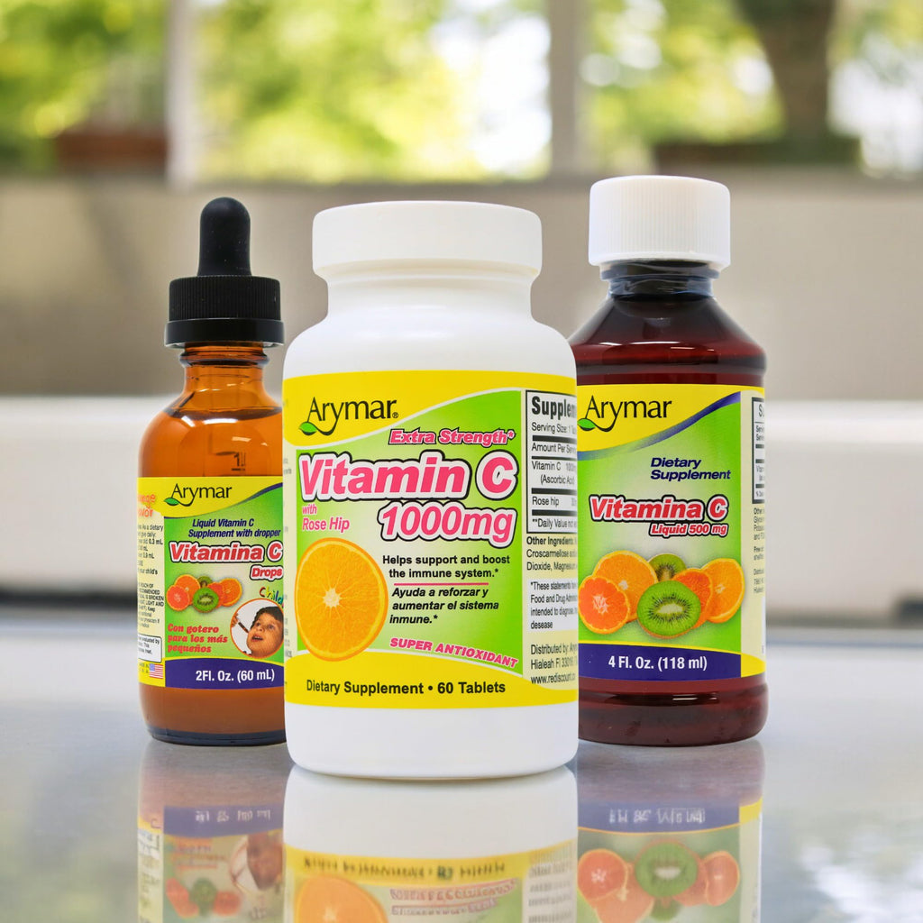 Arymar Vitamin C for Adults, Immune Support, Antioxidant, Orange Flavor (4 Fl Oz/Pack of 1)