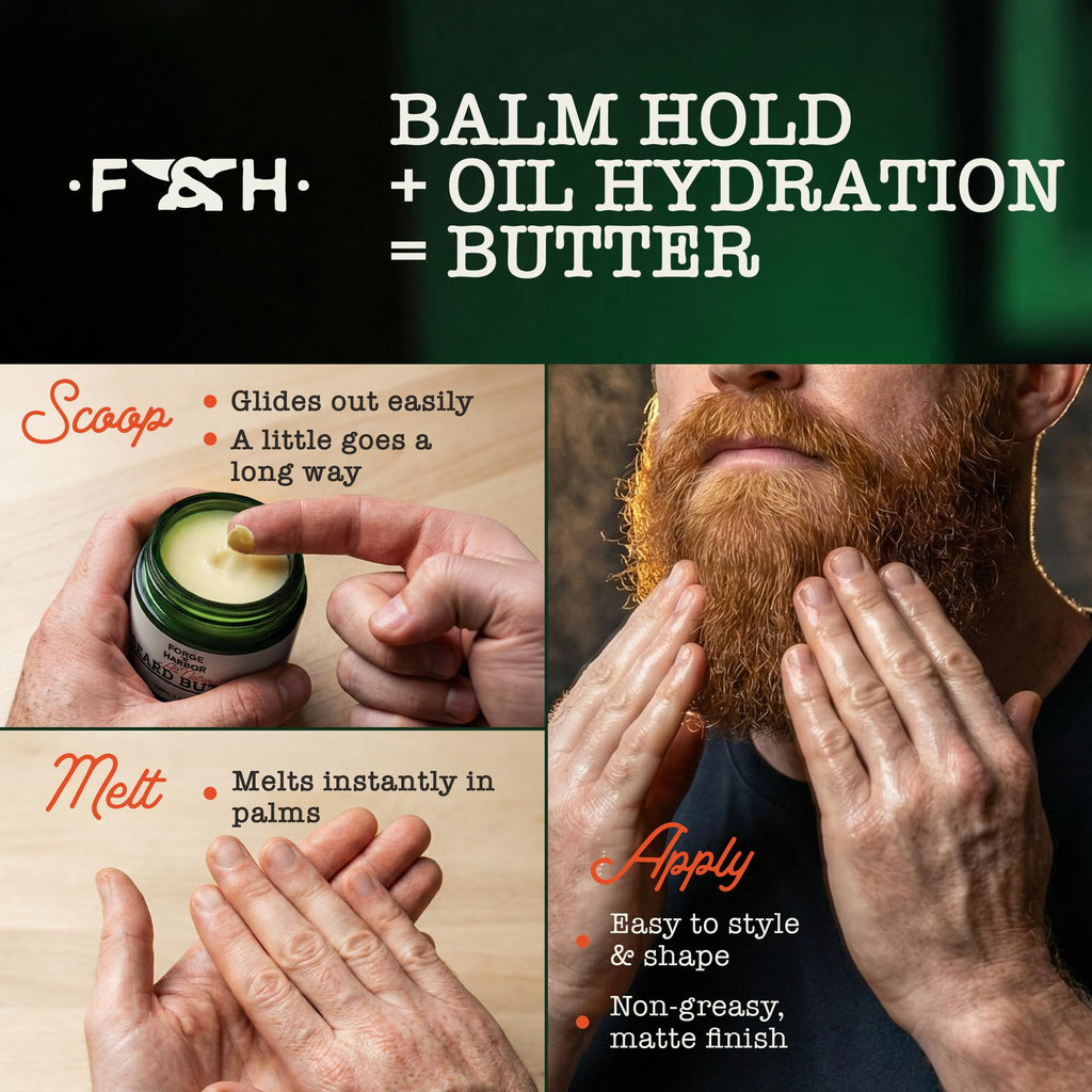 All Natural Beard Butter | Anti-flake, Anti-itch, Light Hold, Hydration & Growth Support | Beard Conditioner & Softener with Shea Butter, Beeswax, Rosehip, Castor & Argan Oils (3.4 Fl Oz (Pack of 1))