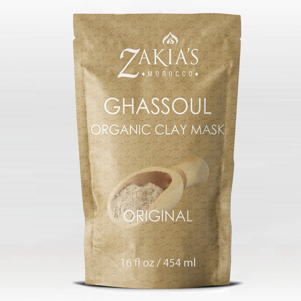 Moroccan Rhassoul Clay Mask - Organic Natural Facial and Body Clay Mask - 1 lb