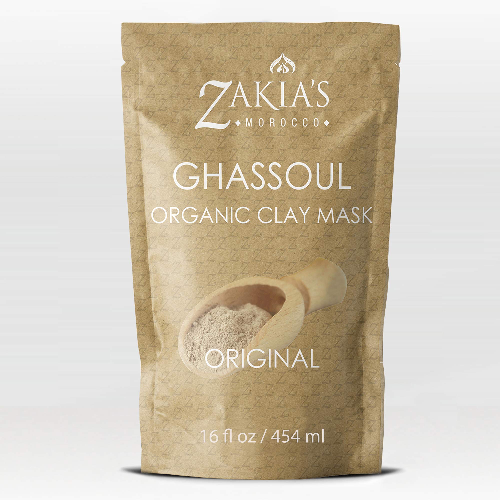Moroccan Rhassoul Clay Mask - Organic Natural Facial and Body Clay Mask - 1 lb