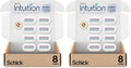 Schick Intuition Refill,Pure Nourishment Razors for Women | Intuition Razor Blades Refill with Organic Cocoa Butter,Razor Refills,8 Count (Pack of 2)