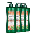 Suave Moisturizing Shampoo With 100% Natural Almond & Shea Butter, Replenishing Hair Care For Dry, Damaged Hair No Parabens, Phthalates, or Dyes, 4 Pack, 28 FL OZ EA