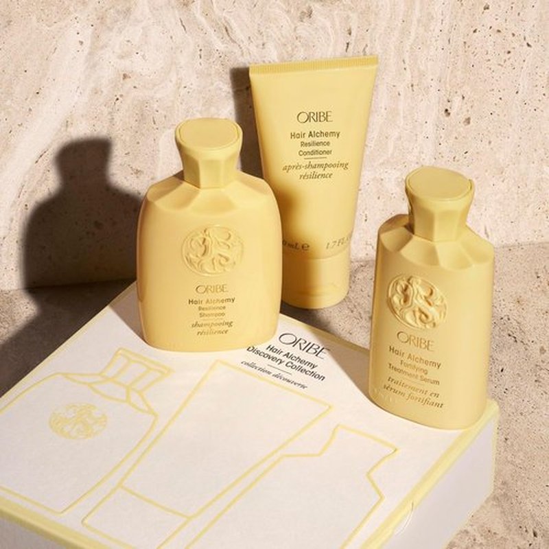 Oribe Hair Alchemy Discovery Set - Travel-Size Haircare for Strengthening Weak, Fragile Hair