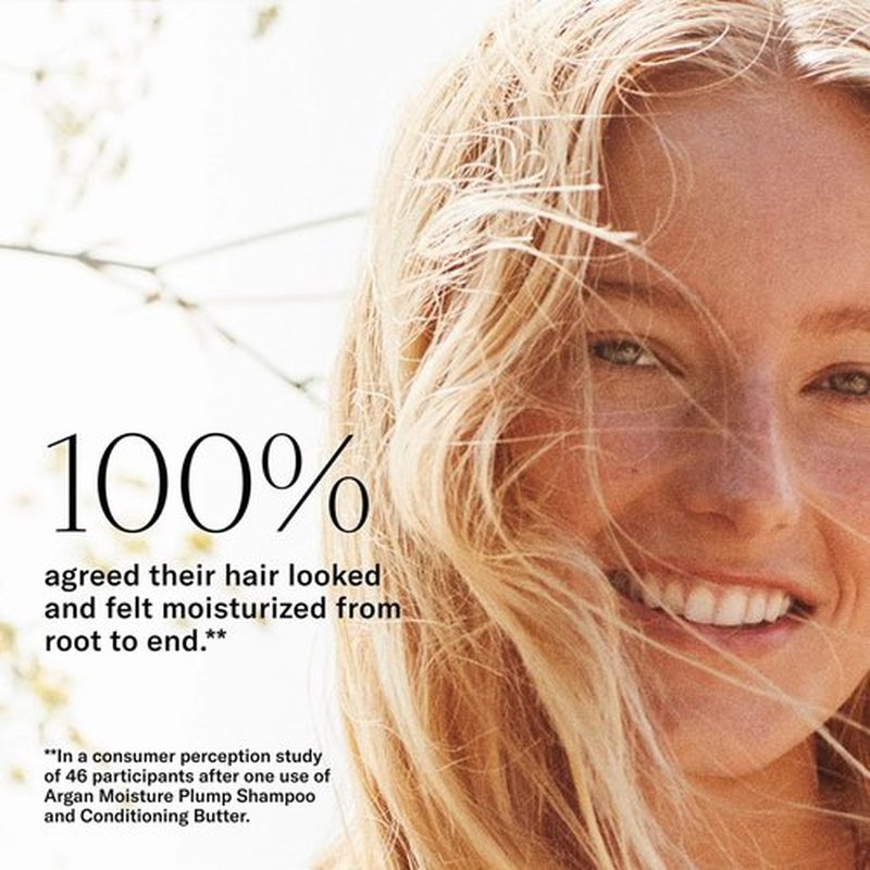 Josie Maran Love is in the Hair Kit - Includes Argan Moisture Plump Hair Shampoo & Conditioner Butter - Hydrating & Volumizing - Strengthens & Repairs Strands - Dream Cream (2 Piece Set)