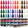 24 Colors Acrylic Powder Set, EBANKU Pink Nude White Black Purple Acrylic Nail Powder Professional Nail Powder for Nail Acrylic Extension, Nail Carving, No Nail Lamp Needed, 0.35oz*24