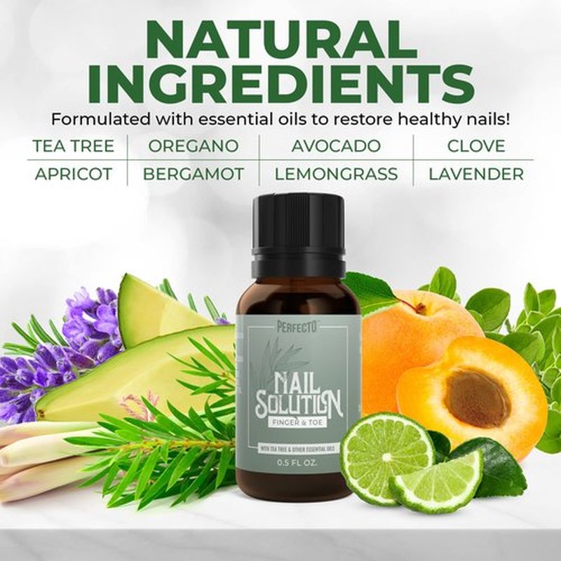 Perfecto Toenail Treatment with Tea Tree Oil - Fingernail and Toe Nail Treatment Extra Strength - Nail Repair Foot Nail Treatment - Renews Foot, Yellow & Cracked Nails
