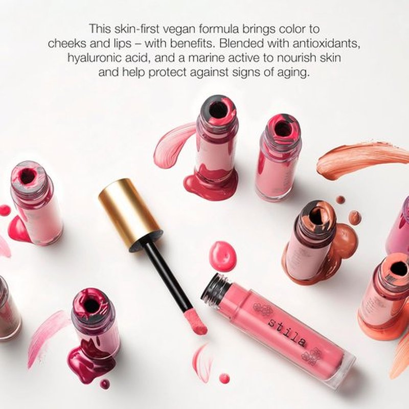 Stila Convertible Color Liquid Blush & Lip Tint - Hydrating Formula with Hyaluronic Acid | Lightweight Tint for Cheeks & Lips